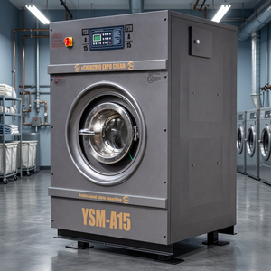 Lavadora Industrial de Acero Inoxidable con Resorte, Serie YSM-A, 15 kg, Trifásica, Eléctrica, Automática - Product Image 3