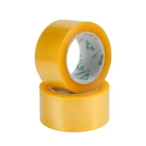 Scot ched Yellowish Adhesive Tape Bopp Acrylic Packaging Tape Custom Size 48mm100m 200mm 500m lakban