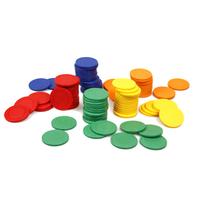 2025 Jetons de jeu en plastique pour enfants, promotionnels, bon marché, unicolores, personnalisables avec logo d'entreprise, pour jeux de société