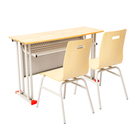Chaise d'école multifonctionnelle et écologique pour cours de tutorat, avec design peu encombrant et coins arrondis pour les étudiants