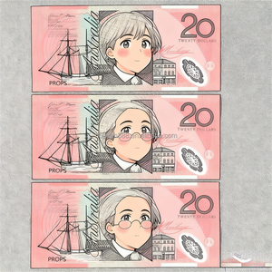 Dinero Falso de Polímero Personalizado de AUD 20, 50 y <span class=keywords><strong>100</strong></span>, Tamaño Real, Efecto Mate, Entretenimiento Moderno para Diwali, Graduación, Halloween, Bodas - Product Image 4