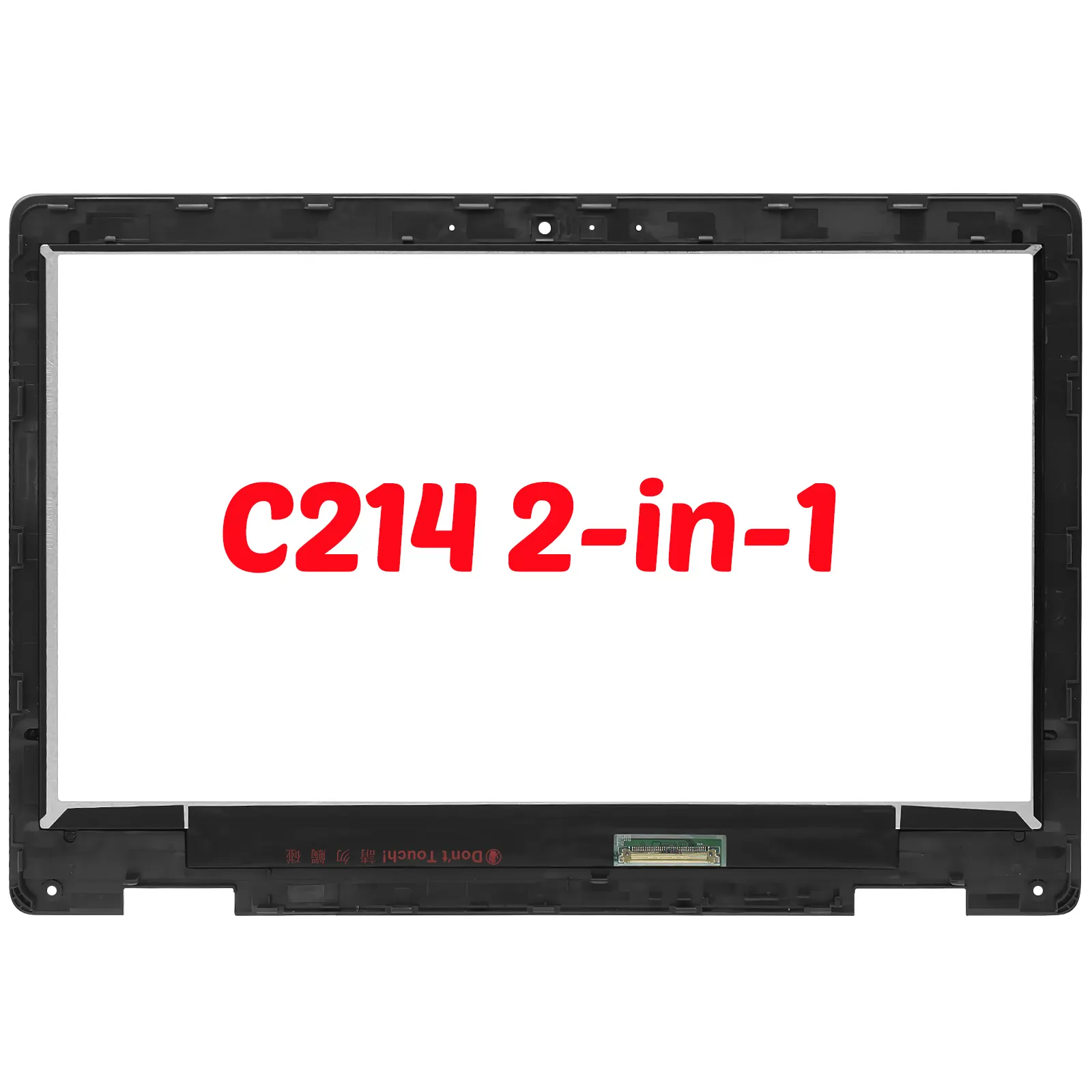 GBOLE LCD 11.6in 1366x 768 HDはAsusChromebook Flip C214 2-in-1 C214MA-QS2-CBタッチスクリーンディスプレイアセンブリと互換性があります