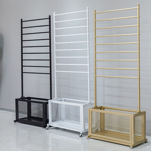Flower shop wrapping paper shelf gift wrapping paper ribbon display storage rack stand