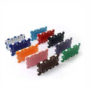 <span class=keywords><strong>Jetons</strong></span> de poker carrés ABS personnalisés Rfid rectangulaire de qualité de casino avec insert en fer Night Gold Gambling Home Tokens Storage Plastic - Product Image 4