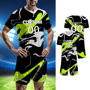 بدلة رياضية لكرة القدم من البوليستر مقاومة للتجاعيد سهلة الغسل - Product Image 1