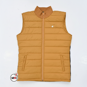 Chaleco acolchado de burbujas con cremallera de alta calidad Unisex, chaleco calefactable de invierno para hombre y mujer de dos tonos dorados nuevos para caza - Product Image 1