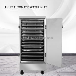 Machine électrique commerciale de vapeur de riz de porte simple avec la source d'énergie de gaz de 12 plateaux pour des hôtels et des restaurants - Product Image 5