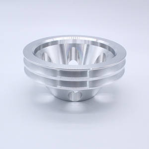 SBC SWP Aluminio 2 Polea de bomba de agua superior de doble ranura para Chevy de bloque pequeño - Product Image 3