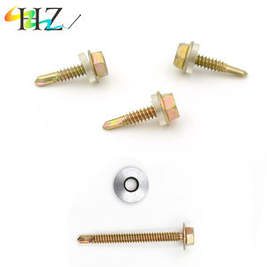 दीन <span class=keywords><strong>7504</strong></span> स्व ड्रिलिंग शिकंजा छत EPDM वॉशर के साथ पेंच - Product Image 6