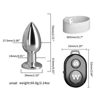 Beliebter Kabelloser Ferngesteuerter Metall-Analplug Anal- und Vaginalstimulator Sexspielzeug für Frauen Männer Schwule Erotikspiele Produkte