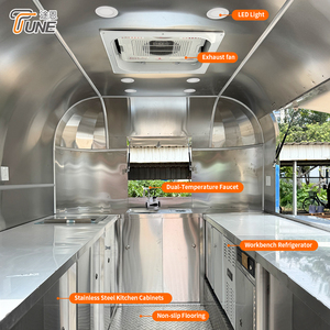 Remolque de Comida Completamente Equipado de Acero Inoxidable 304 para Pizza y Hamburguesas, Camioneta de Catering - Product Image 2
