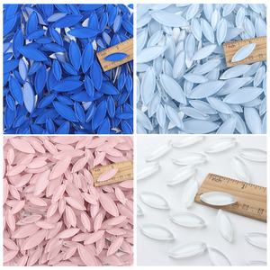 Fournisseur d'usine, mosaïque de verre artisanale, cristal translucide, carreaux en pétales en vrac pour projets de bricolage, artisanat - Product Image 3