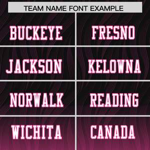 Camiseta de Fútbol Americano Personalizada con Degradado Negro y Rosa para Exteriores - Product Image 3