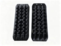 (JL-Rope) Kit de planches de traction robustes noires/rouges avec sac de transport pour sable et boue