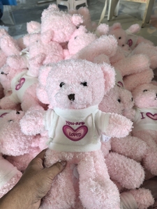 Tùy Chỉnh Trống Áo Sơ Mi Cá Nhân Biểu Tượng Nhồi Bông Số Lượng Lớn Mềm Khuyến Mại Sang Trọng Gấu Bông Với T-Shirt - Product Image 3