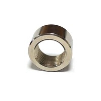 Conector de Soldadura para Tubo de Escape M18x1.5 |   Tuerca de Rosca Interna de Acero Niquelado de 17 mm de Longitud, Apta para Electroerosión por Hilo, Modificación de Escape de Automóvil
