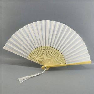 Éventail blanc personnalisé à faire soi-même, avec logo imprimé, pour cils, mariage, portable, en papier japonais vierge - Product Image 4