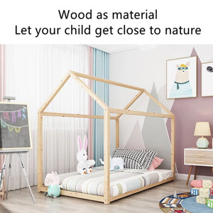 Solid Wood Scandinavian Farmhouse Modern Tree House <b>Bed</b> Children Toddlers Adjustable Customizable Size Comfortable Bedroom - Product Image 4