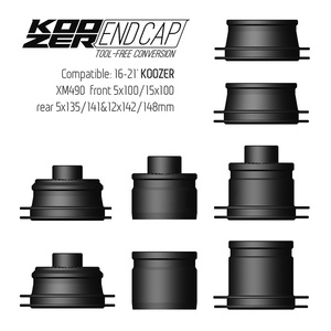 Tapa de buje trasero para bicicleta de montaña Koozer 16-21, 100 135 142 141 148, kit adaptador de conversión sin herramientas 490 - Product Image 5