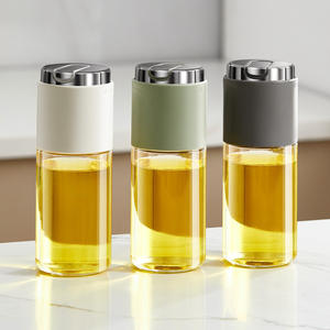 Contenedor de aceite automático Hy-29, tapa de metal rectangular, frasco transparente para condimentos para uso en la cocina - Product Image 2