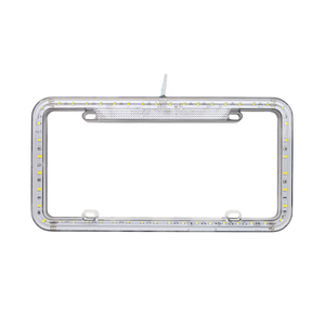 Xiangta Custom Auto Eing Kentekenplaat Frame Auto 12 V 54 Led Kleur Licht Acryl Kentekenplaat Afdekking - Product Image 1
