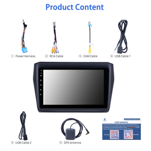 Dàn Âm Thanh Nổi Dvd Tự Động 4 Nhân 1 + 16GB Phụ Kiện Đài Phát Thanh Đa Phương Tiện Gps Cho Xe Hơi Suzuki Swift 2017 2018 2019 - Product Image 6