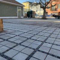 Pavimentadora de plástico entrelazada Sunsbuild, superventas, bloque permeable, rejilla de pavimentación, aparcamiento, jardín, entrada, soporte de suelo
