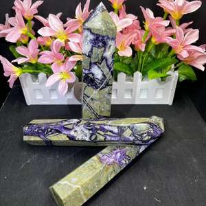 Groothandel Groot Formaat Natuurlijk Paars Fluoriet Worteltoren Kristalpunt Voor Decoratie - Product Image 5