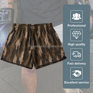 Custom Camo <strong>Shorts</strong> <strong>Men</strong> Loose Fit Desert Camouflage Drawstring Knee <strong>Length</strong> Casual Beach <strong>Shorts</strong> OEM ODM Low MOQ - Product Image 3