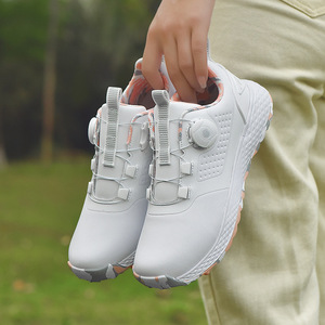 Chaussures <span class=keywords><strong>de</strong></span> <span class=keywords><strong>golf</strong></span> pour hommes et femmes, confortables, imperméables, avec bouton automatique, lacets rétractables, antidérapantes, avec clous fixes, chaussures <span class=keywords><strong>de</strong></span> <span class=keywords><strong>golf</strong></span> d'extérieur - Product Image 5