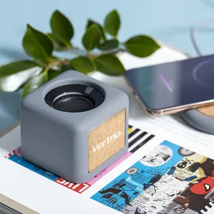 Altavoz Bluetooth de Corcho y Cemento, Dispositivos Sostenibles - Product Image 1