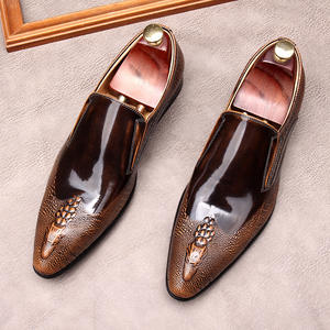 Chaussures en cuir d'affaires pour hommes Chaussures habillées formelles en cuir de vachette Style européen Petite taille 35 - Product Image 6