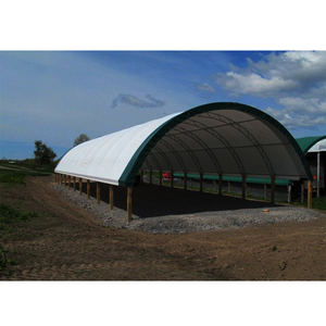 Tente hangar industrielle en tissu PVC tendu avec structure en acier à double treillis pour stockage et aéronautique - Product Image 4