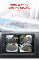 Sistema de Visión Panorámica HD 3D 360° Universal a Prueba de Agua para Automóvil, con Radar de Reversa y Cámara de Reversa para Radio de Automóvil Android