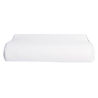 Oreiller cervical de luxe transfrontalier à mémoire de forme haute densité, à rebond lent, avec noyau en coton spatial et design ondulé, pour le soutien du cou, vente en gros