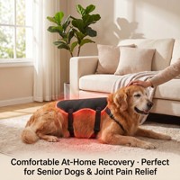 Thérapie par lumière rouge légère pour animaux de compagnie, avec minuterie réglable, LED, pour usage domestique, santé de la peau, thérapie par lumière rouge
