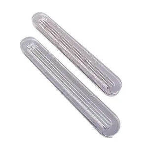 220*34*17mm spessore scanalatura tipo borosilicato temperato 3.3 trasparente indicatore di livello vetro