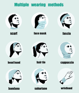 Cache-cou multifonctionnel personnalisé <span class=keywords><strong>en</strong></span> <span class=keywords><strong>microfibre</strong></span> sans couture, doux, pour sports de plein air, <span class=keywords><strong>masque</strong></span> facial tubulaire, bandana, cache-cou - Product Image 5