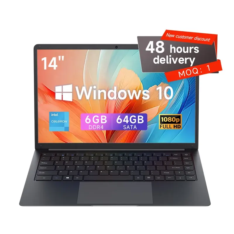 Nuovo design 15.6 ''notebook Intel N5095 win11 computer portatile cina fabbrica a buon mercato computer portatili da gioco laptop e desktop