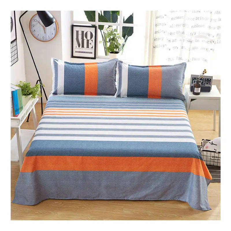 Grosir sprei Twill tebal Microfiber sprei Single Flat sprei