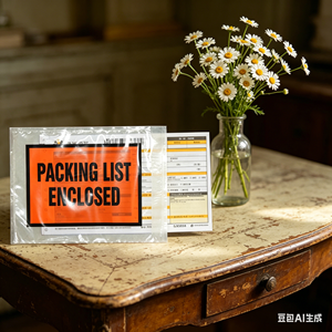 Adhesive Backed Packing List Bag Custom Logo Printed Small Batch Waterproof Shipping Document Pouch - Product Image 6