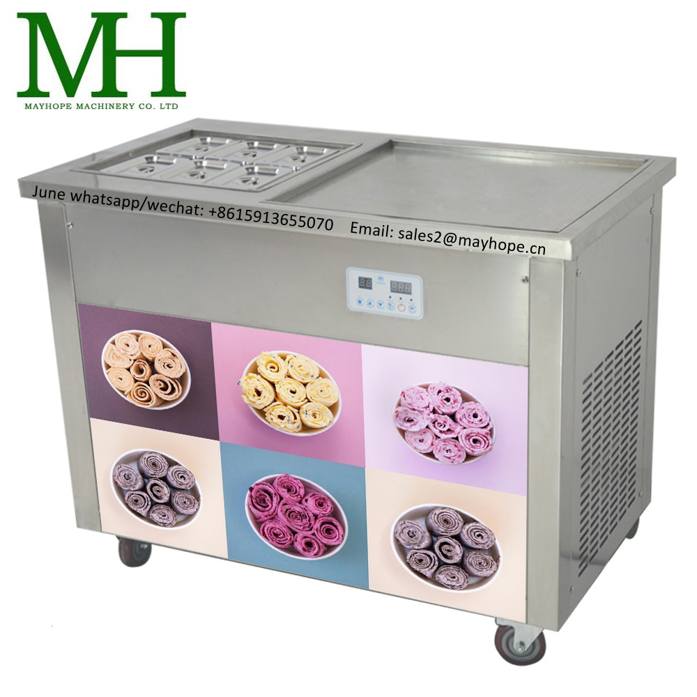 NSF certified electro freeze fried table ice cream machine/fried ice cream rolls machine