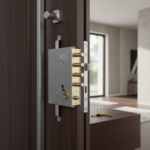 Serratura per Porta Blindata Mottura, Cilindro Europeo E70 SX 85.461, Lega di Zinco, Mortasa in Acciaio, Ottone, 3 Chiavi in Ottone Incluse, Prodotto in Italia - Product Image 3