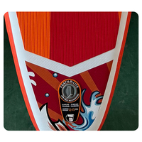 Planche de surf gonflable en PVC rouge personnalisée en gros, sports nautiques, planche souple, stand up paddle, jeux aquatiques, SUP WELLJION