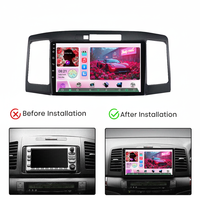 Pantalla Android de 9 Pulgadas para Auto con Qualcomm, Compatible con Control del Volante, WiFi, Bluetooth, Cámara, Reproductor de DVD para Toyota Allion 2001-2007