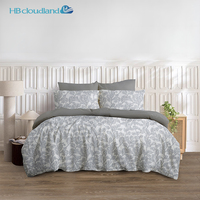 Ensemble de couette en polyester géométrique d'hiver de luxe Cloudland Frete, 3 pièces, taille King/Queen, couleur et logo personnalisables, respectueux de l'environnement
