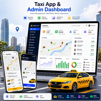 Plataforma de Gestión de Flotas de Taxis, Aplicación para Conductores y Pasajeros, Adecuada para Empresas de Taxis y Operadores de Transporte Privado