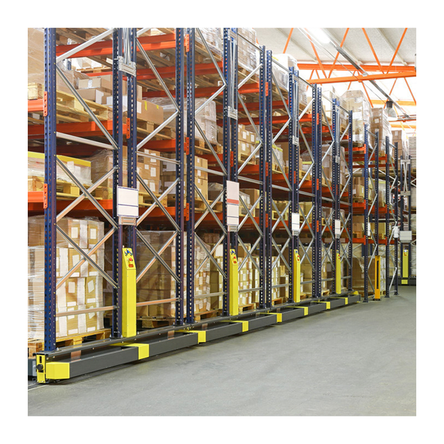 High Density Heavy Duty Pallet Warehouse Storage Mobile Rack System
