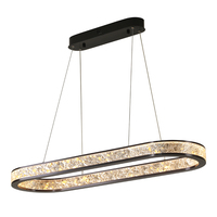 Suspension LED de luxe moderne pour salle à manger, décoration de restaurant, lampe de lustre classique à hauteur réglable, petite suspension facile