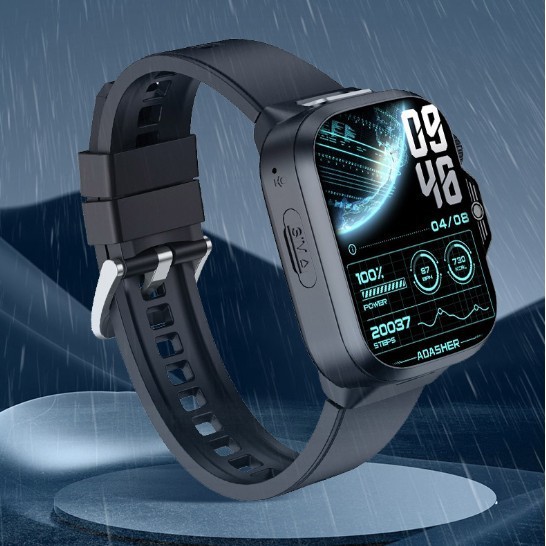 Android 2.88-Inch GPS HD Square Smartwatch with Dual Camera Phone/Card Slot Waterproof Design for Elementary & Teenage Students
